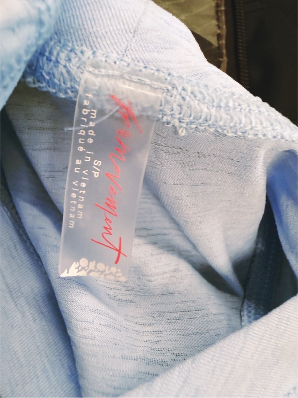 Free People Movement Silver Lining Tempo Tank in Oxford Blue, Size Small - Picture 8 of 9